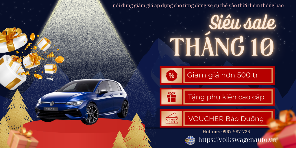 Banner Sale Khuyen mai Giang sinh Nam moi An tuong Hien dai Do vang 1